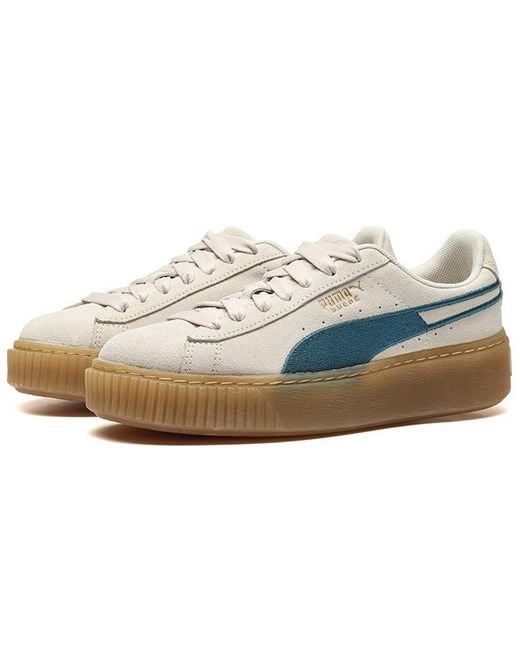 PUMA Blue (Wmns) Suede Platform Core//Gum