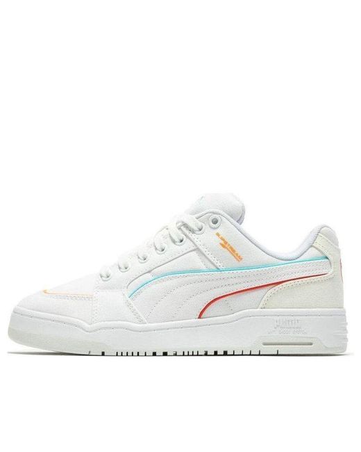 PUMA White Slipstream Lo Canvas 'Warm' for men
