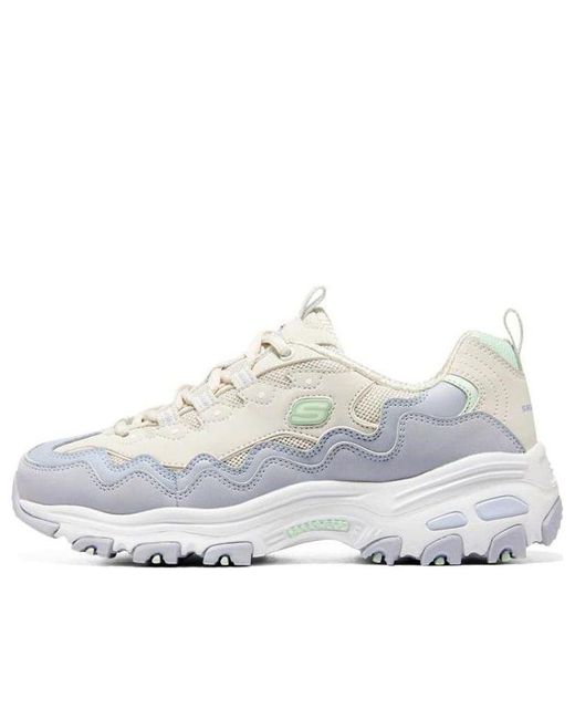 Skechers White (Wmns) D'Lites 1.0