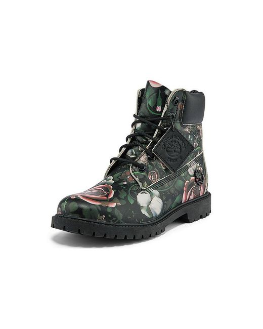 Timberland Green (Wmns) Heritage Inch Waterproof Boots Floral Nubuck'