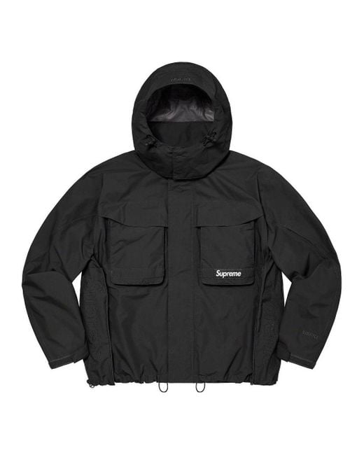 Supreme Gore-Tex Paclite Lightweight Shell Jacket in Black for Men