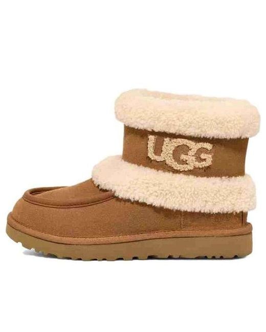 Ugg Natural (Wmns) Classic Ultra Mini Fluff 'Chestnut'