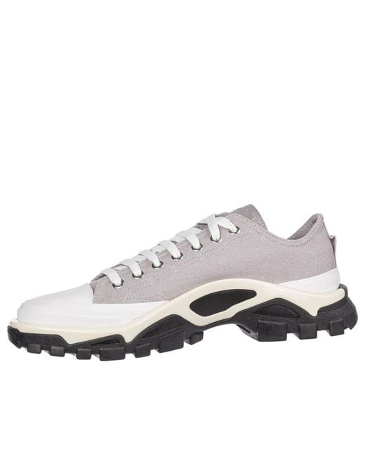 Adidas White Raf Simons X Detroit Runner 'Light Granite' for men