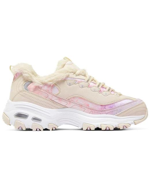Skechers White (Wmns) D'Lites 1.0 'Natural'