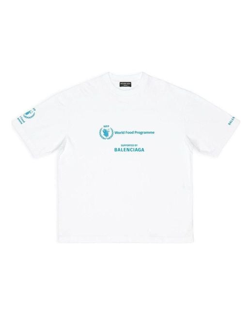 Balenciaga White X Wfp T-Shirt Medium Fit for men