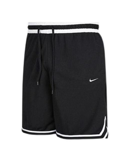 Nike Black Contrasting Colors Line Detail Lacing Straight Shorts for men