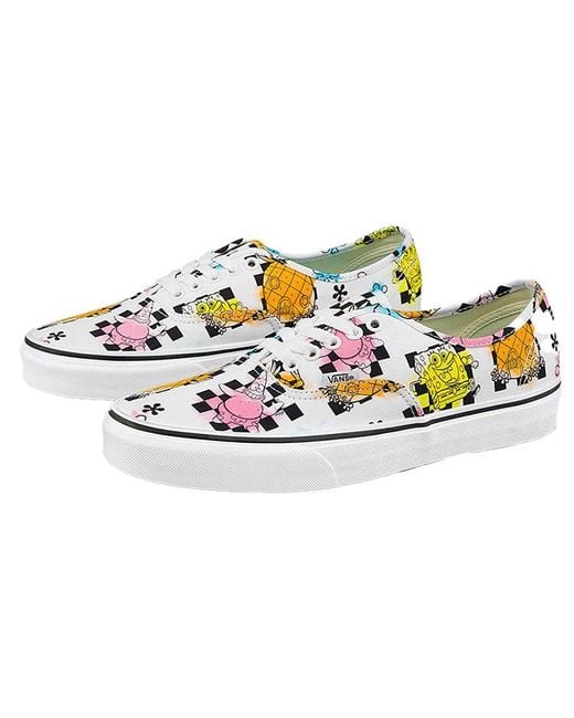 Vans White Spongebob Squarepants X Authentic 'Aye Aye Captain! for men