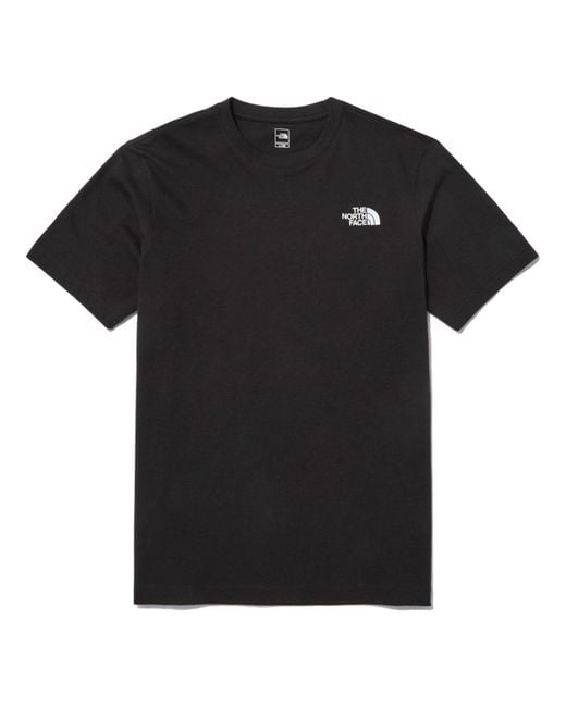 The North Face Black Cotton Basic T-Shirt for men