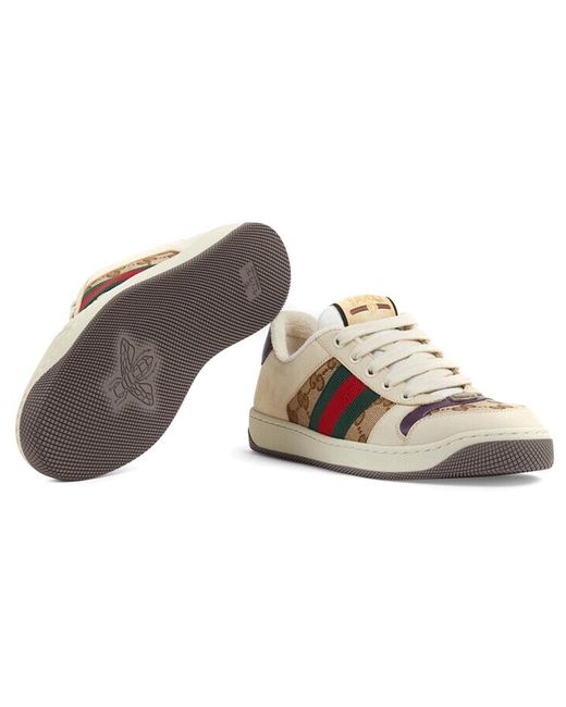 Gucci Natural (Wmns) Screener Gg Logo Sneakers