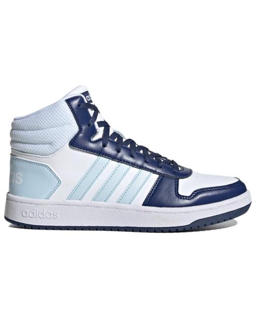 adidas Neo Hoops 2.0 Mid 'white Blue' | Lyst