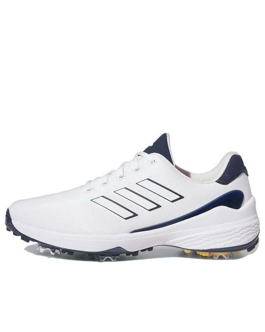 Adidas White Zg23 Golf Shoes Collegiate Solar' for men