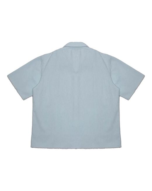 Drew House Blue Corduroy Shirt 'Baby' for men