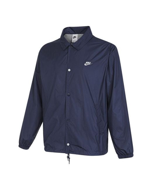 Nike Blue Club Coach Jacket for men
