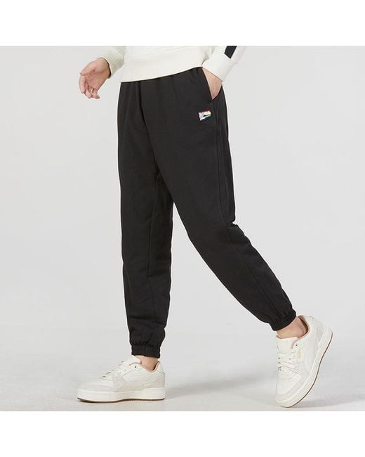 PUMA Black Downtown Pride Sweatpants Tr Logo Pants for men