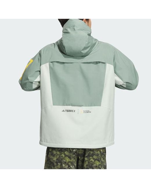 Adidas Green X National Geographic Windstopper Gore-Tex Jacket Asia Sizing for men