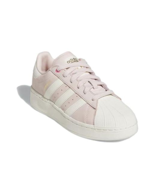 Adidas White (Wmns) Superstar Xlg Fusion'