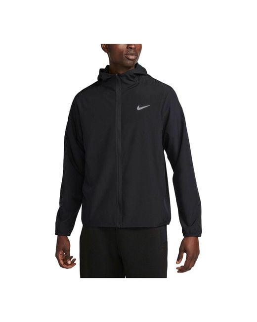 Nike Black Form Dri-Fit Hooded Versatile Jacket for men