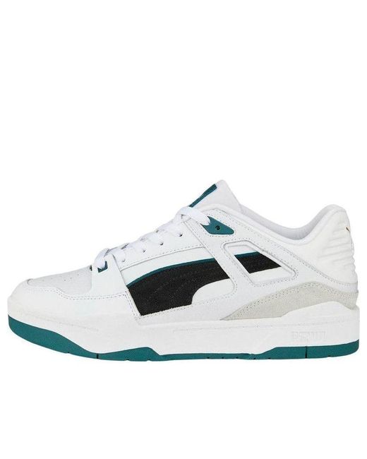 PUMA White Slipstream Suede Fs for men