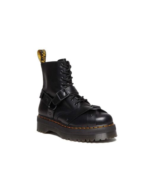 Dr. Martens Black Jadon Harness Leather Platform Boots