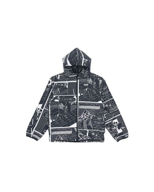 Adidas Blue Originals R.Y.V. Graphic Windbreaker For for men