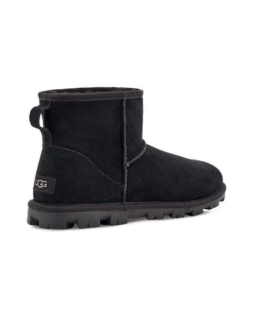 Ugg Black (Wmns) Essential Mini Classic Fleece Lined