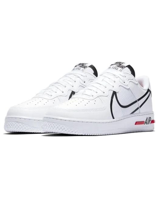 Nike White Air Force 1 React 'D/Ms/X' for men