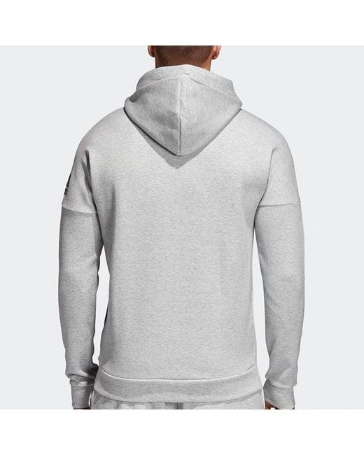 Adidas Gray Id Stadium Hoodie Jacket for men
