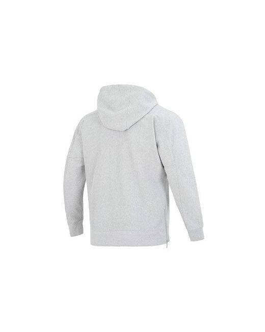 Under Armour Gray Ottoman Fleece Hoodie 'Light' for men