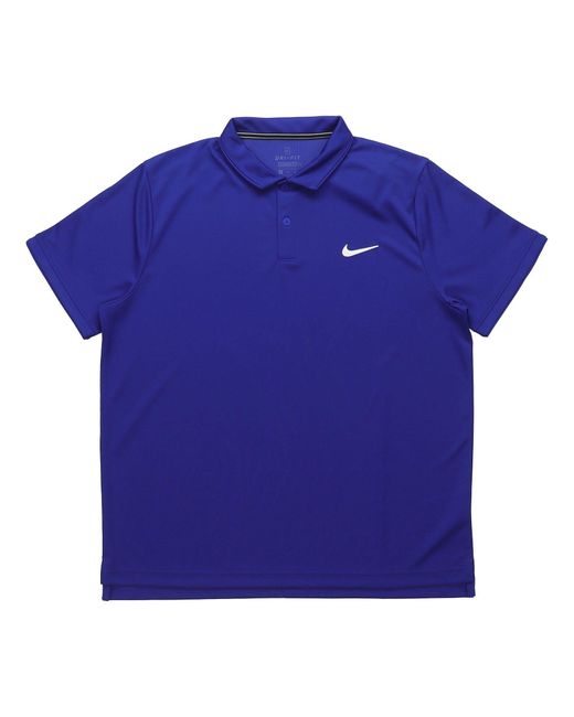 Nike Blue Running Training Sports Quick Dry Breathable Short Sleeve Polo Shirt for men