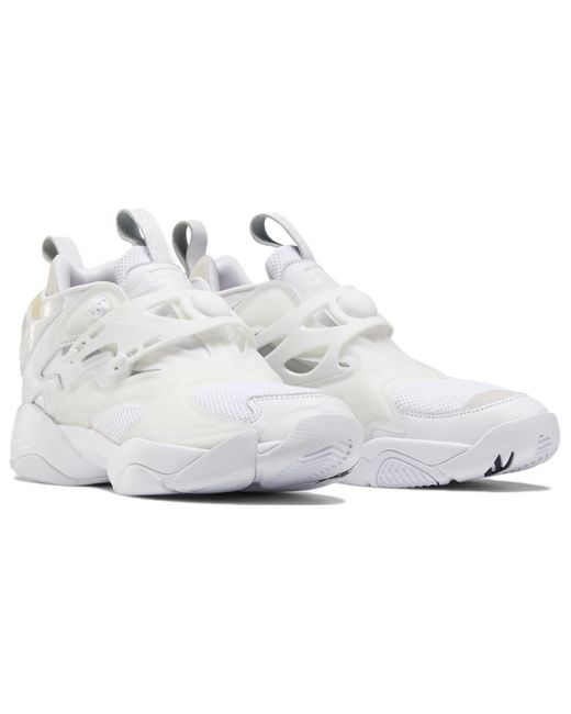 Reebok White Juun J X Pump Court Metallic' for men