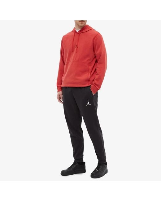 Nike Red Dri-Fit Fleece Pullover Hoodies for men