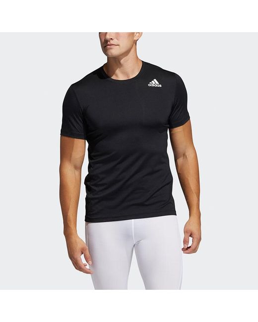 Adidas Black Tf Turf Ss Ftd Round Neck Sports Short Sleeve for men