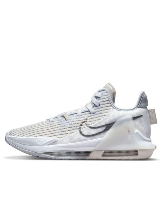Nike White Lebron Witness 6 Ep Metallic Pewter' for men
