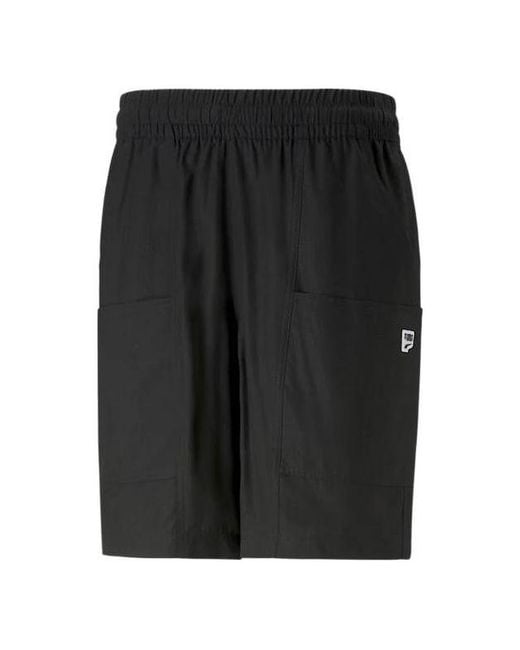 PUMA Black Downtown Shorts for men