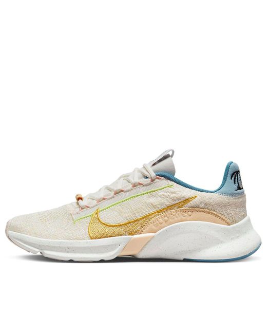 Nike White (Wmns) Superrep Go 3 Flyknit Next Nature 'Sun Club