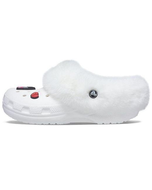 CROCSTM White Classic Clog Slippers for men