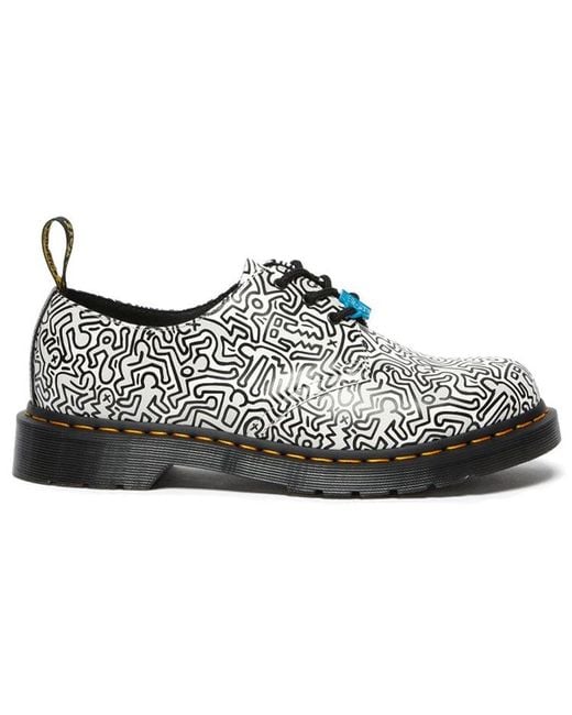 Dr. Martens Black Keith Haring 1461 Printed for men