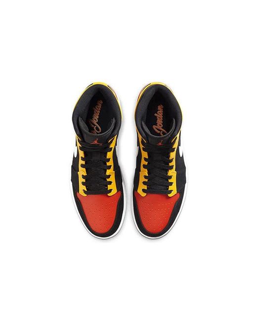 Nike Black 1 Mid Se 'Amarillo' for men