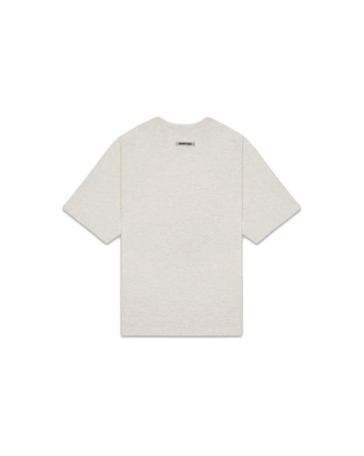 Fear Of God White Ss20 3D Silicon Applique Boxy T-Shirt for men