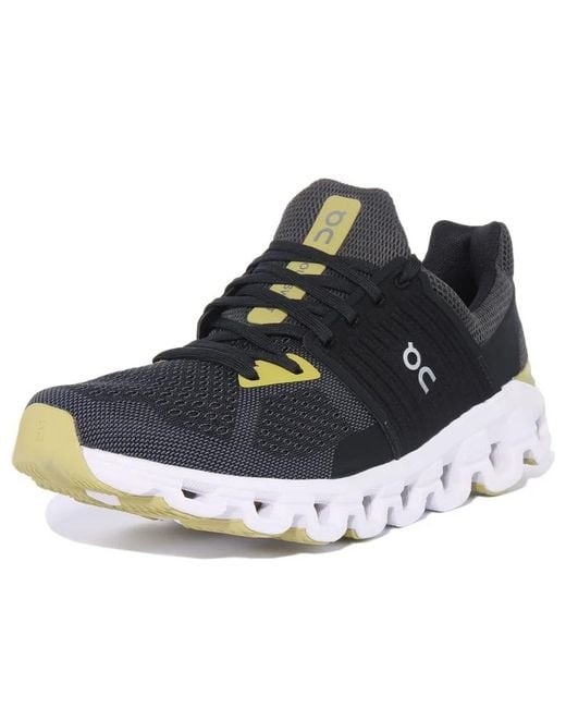 On Shoes Black Cloudswift 'Magnet Citron' for men