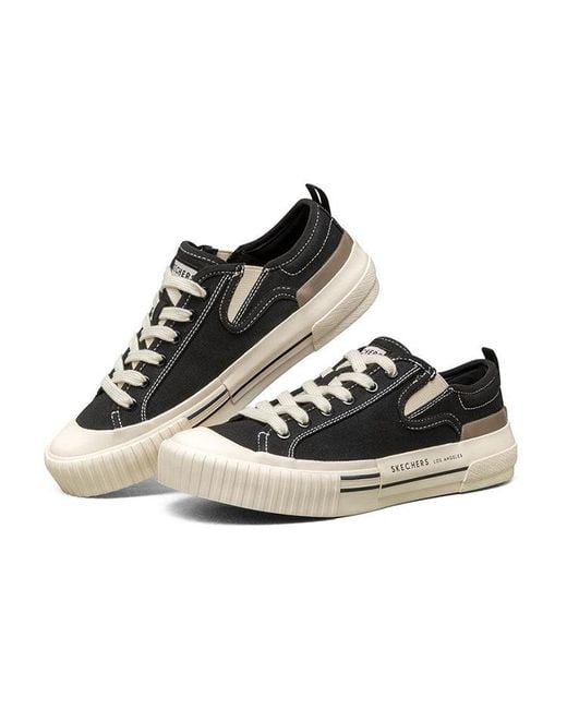 Skechers Black (Wmns) New Moon Canvas Shoes Gs