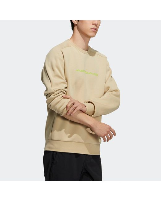 Adidas Natural Th Eng Sweat Logo Printing Casual Sports Pullover for men
