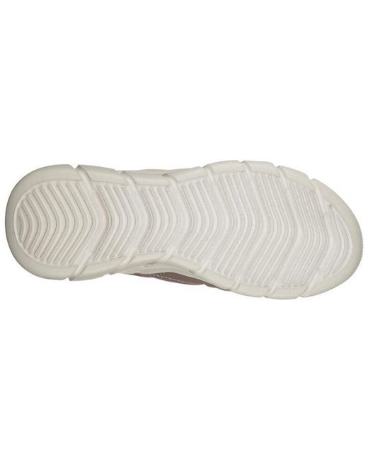 Skechers Gray (Wmns) Bobs B Flex-Mighty Puff 'Wonder Mauve'