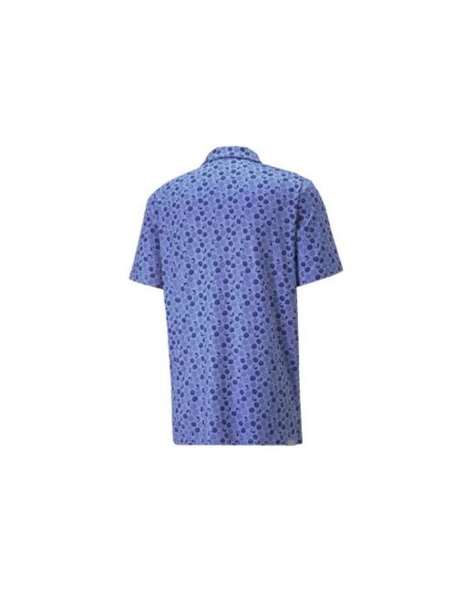 PUMA Blue Mattr Beach Trip Polo Shirt for men
