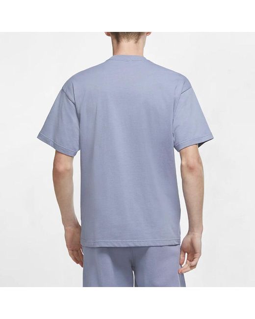 Nike Blue Lab Solo Swoosh Basic Sports Short Sleeve for men