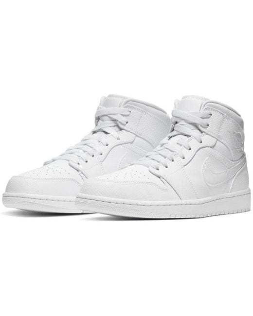 Nike White 1 Mid for men