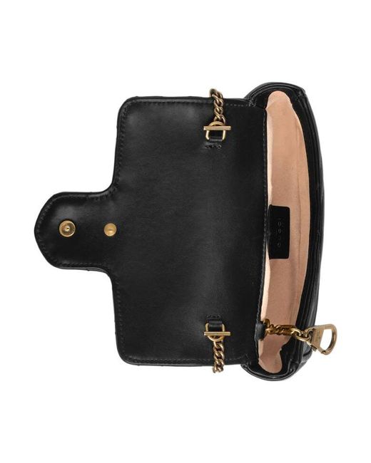 Gucci Black (Wmns) Gg Marmont Matelasse Leather Super Mini Bag