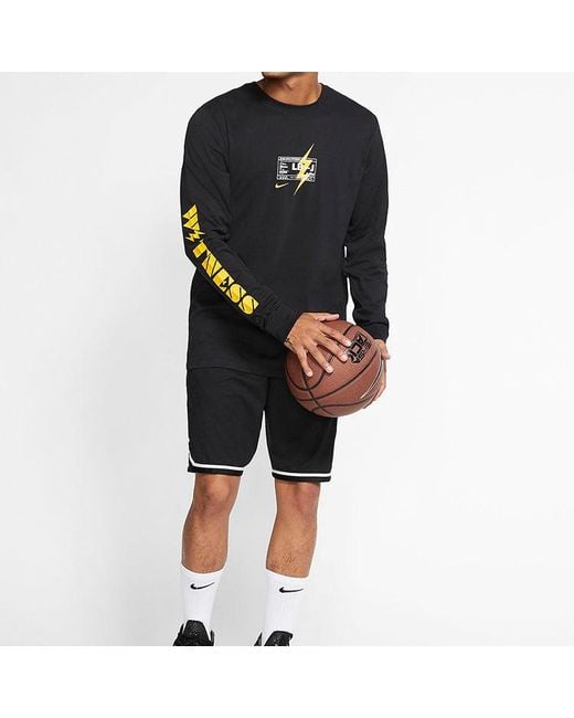 Nike Blue Dri-Fit Lebron James Basketball Long Sleeves for men