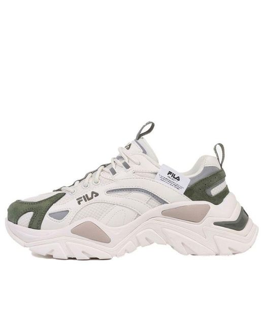 Fila Project 7 Interaction Light Low Top Running Shoes White/green | Lyst