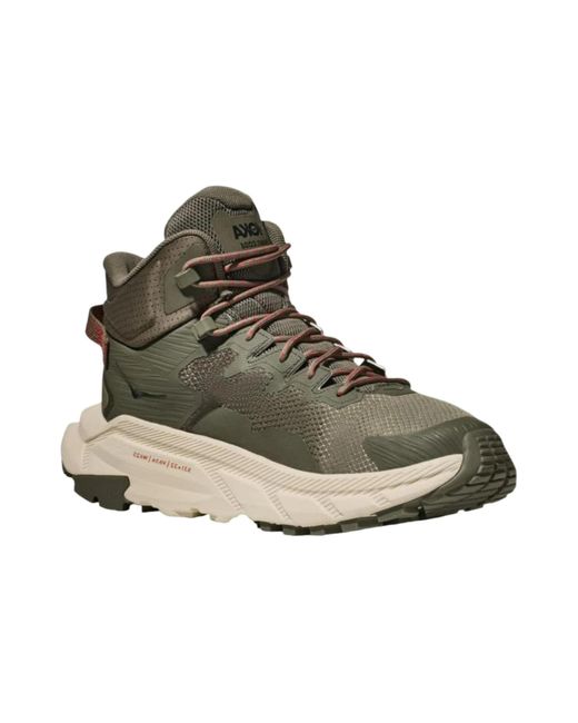 Hoka One One Brown Trail Code Gore-Tex 'Castlerock Persimmon' for men